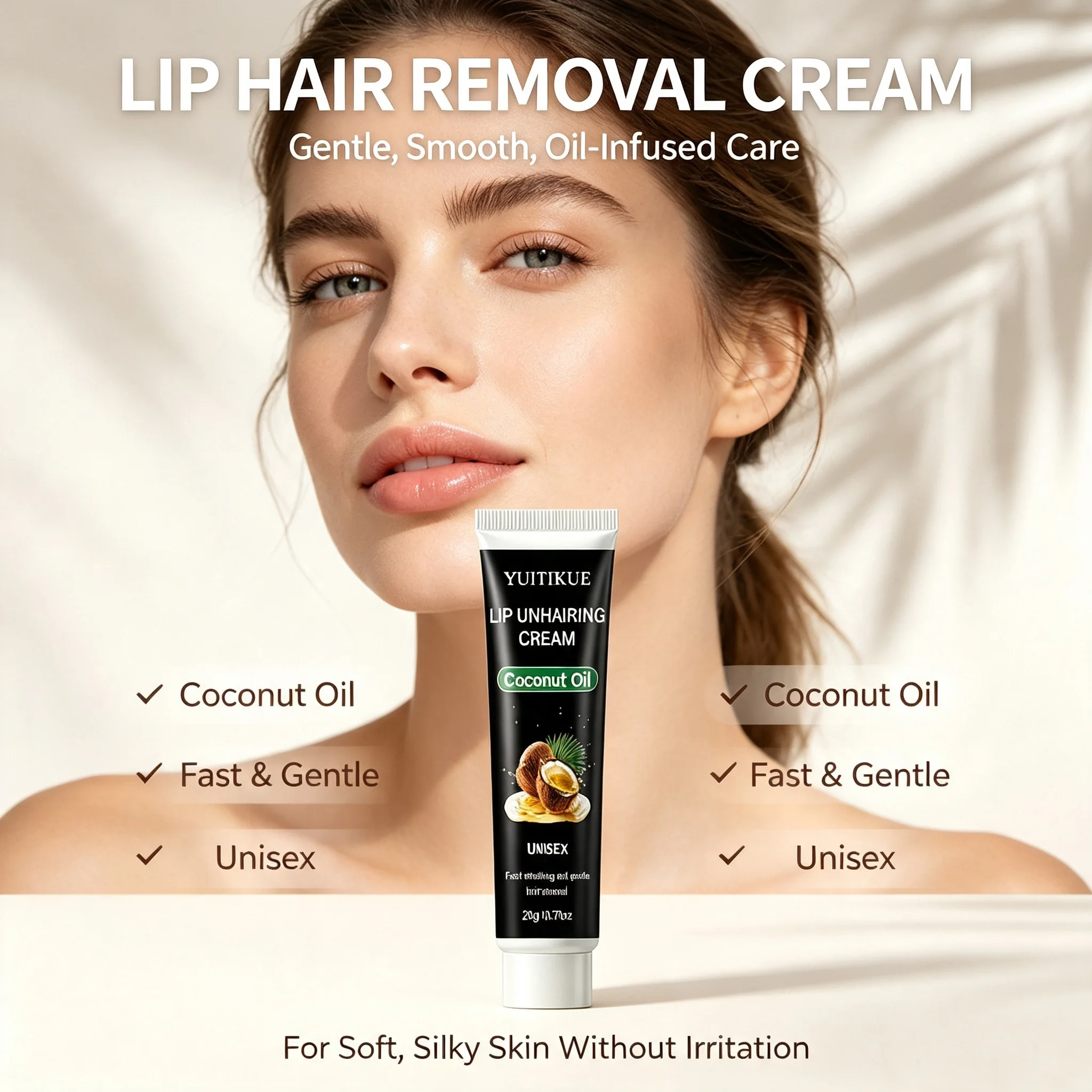 Unisex Lip Hair Remover Cream  - đánh giá và giá Coconut Oil Pull