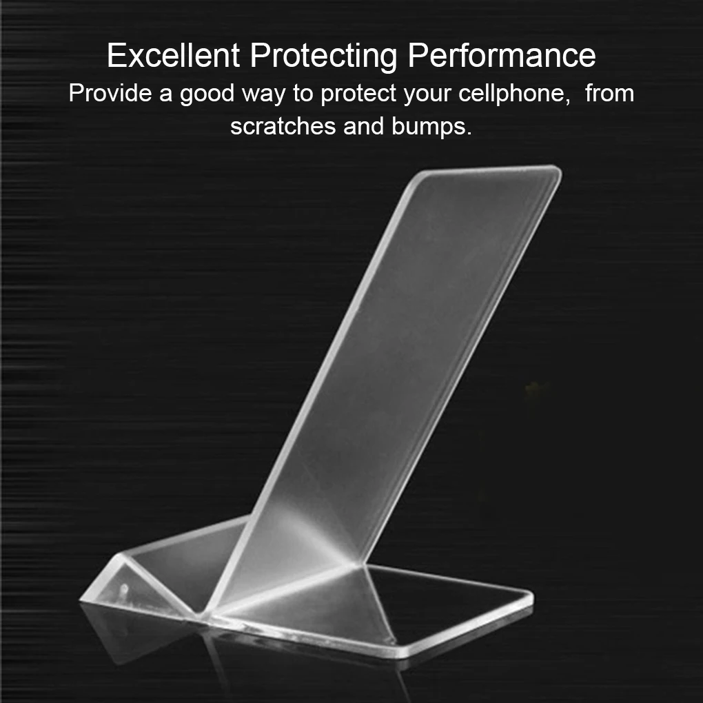 

Clear Acrylic Phone Mount Holder Mini Portable Display Stand Rack Stand for Cell Phone Display Supporting Accessories