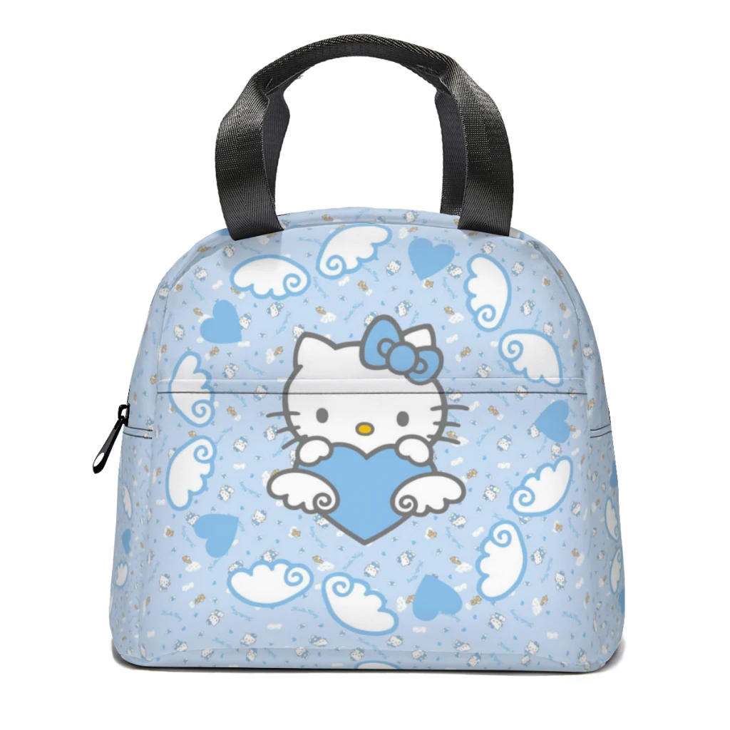 

Сумка для обеда Hello Kitty Sanrio для школы, водонепроницаемая термохолодильник для пикника, изолированный ланч-бокс, женские и детские сумки-тоут