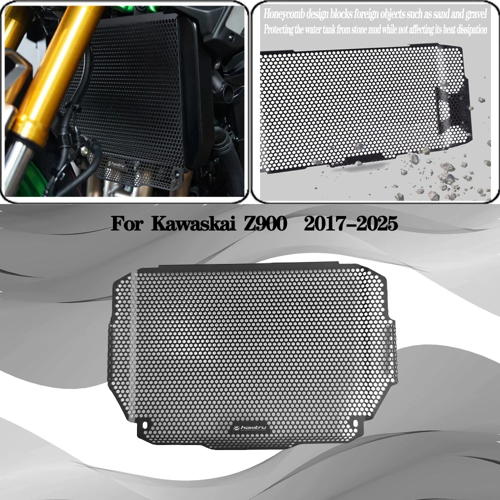

Для Kawaskai Z900 z900 2017 2018 2019 2020 2021 2022 2023 2024 2025 мотоциклетная решетка радиатора, защита решетки, подходит