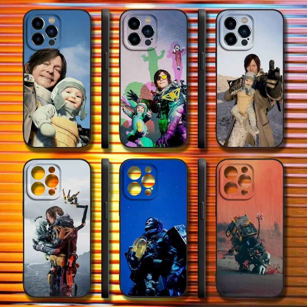 

D-Death S-Stranding 2 Phone Case For iPhone 17,16,15,14,13,12,11,Pro,Max,Plus,X,XS,SE4,E,Mini,Soft Black Case
