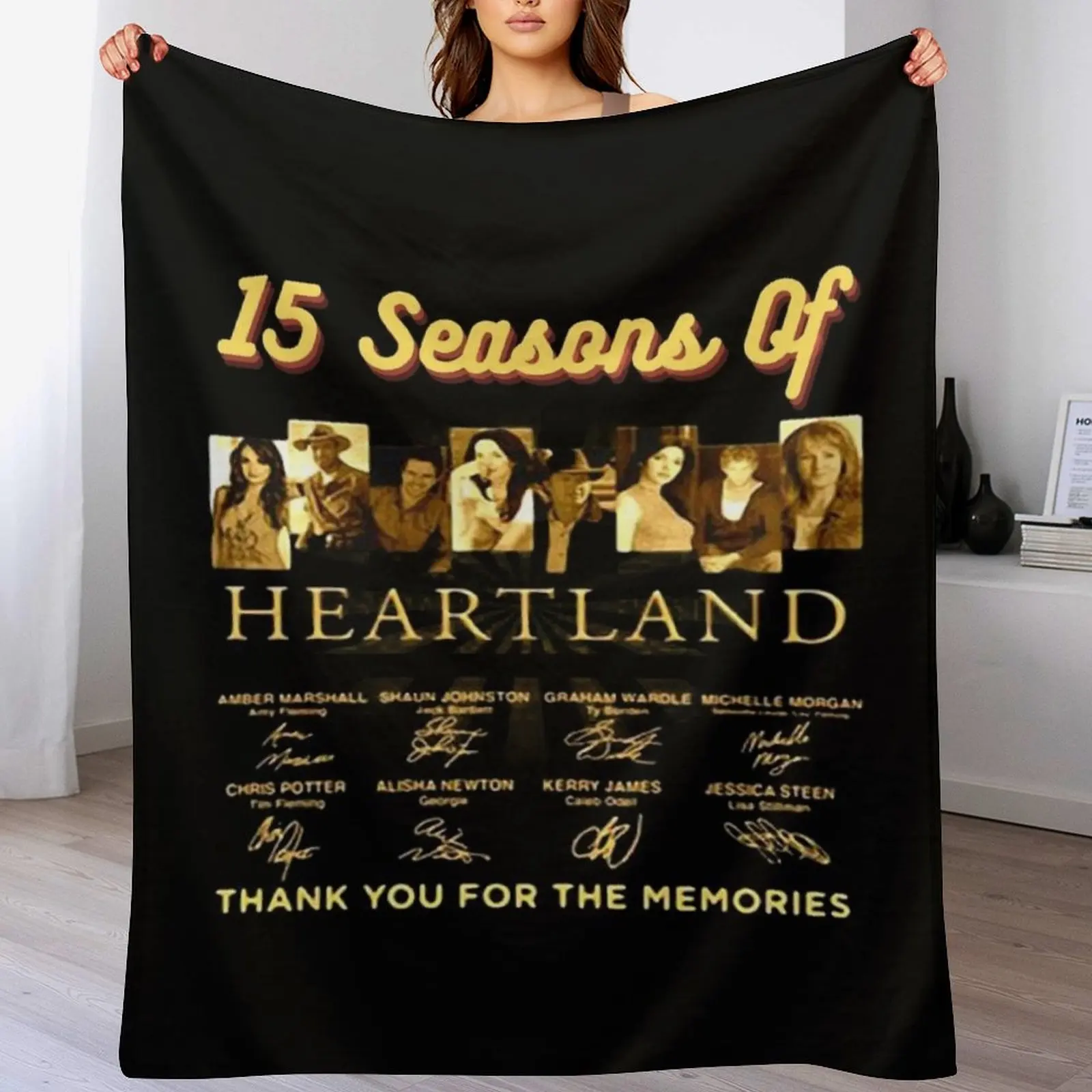 Heartland Heartland 15 계절 던지기 담요, 여행 담요, 소파 장식, 소파 침대, 럭셔리 던지기 담요