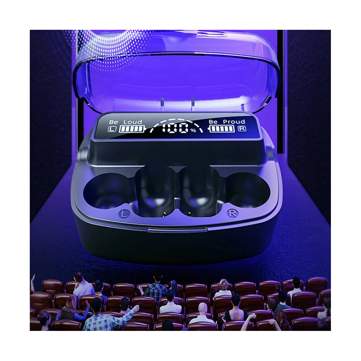 Беспроводная Bluetooth-гарнитура A80 с клипсой, 5,3 дюйма