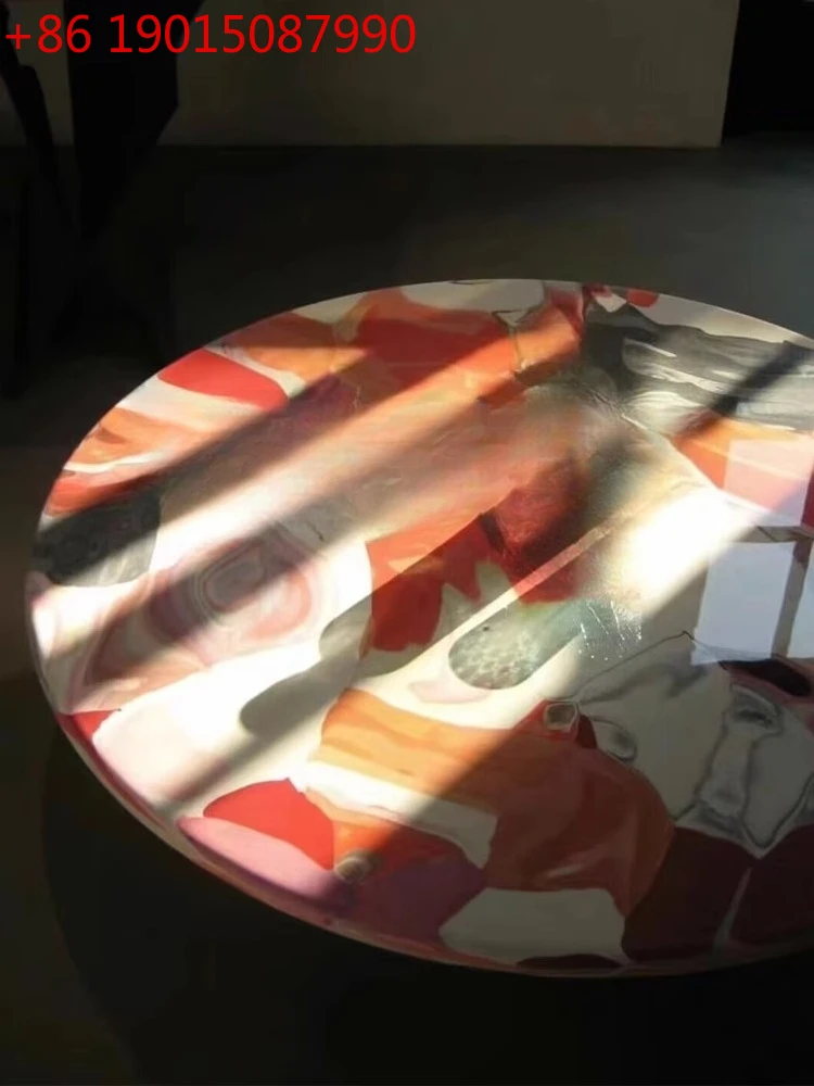 

Средневековая креативная картина маслом, журнальный столик, голландский дизайнерский художественный журнальный столик, цветные цветы, стол из цельного дерева