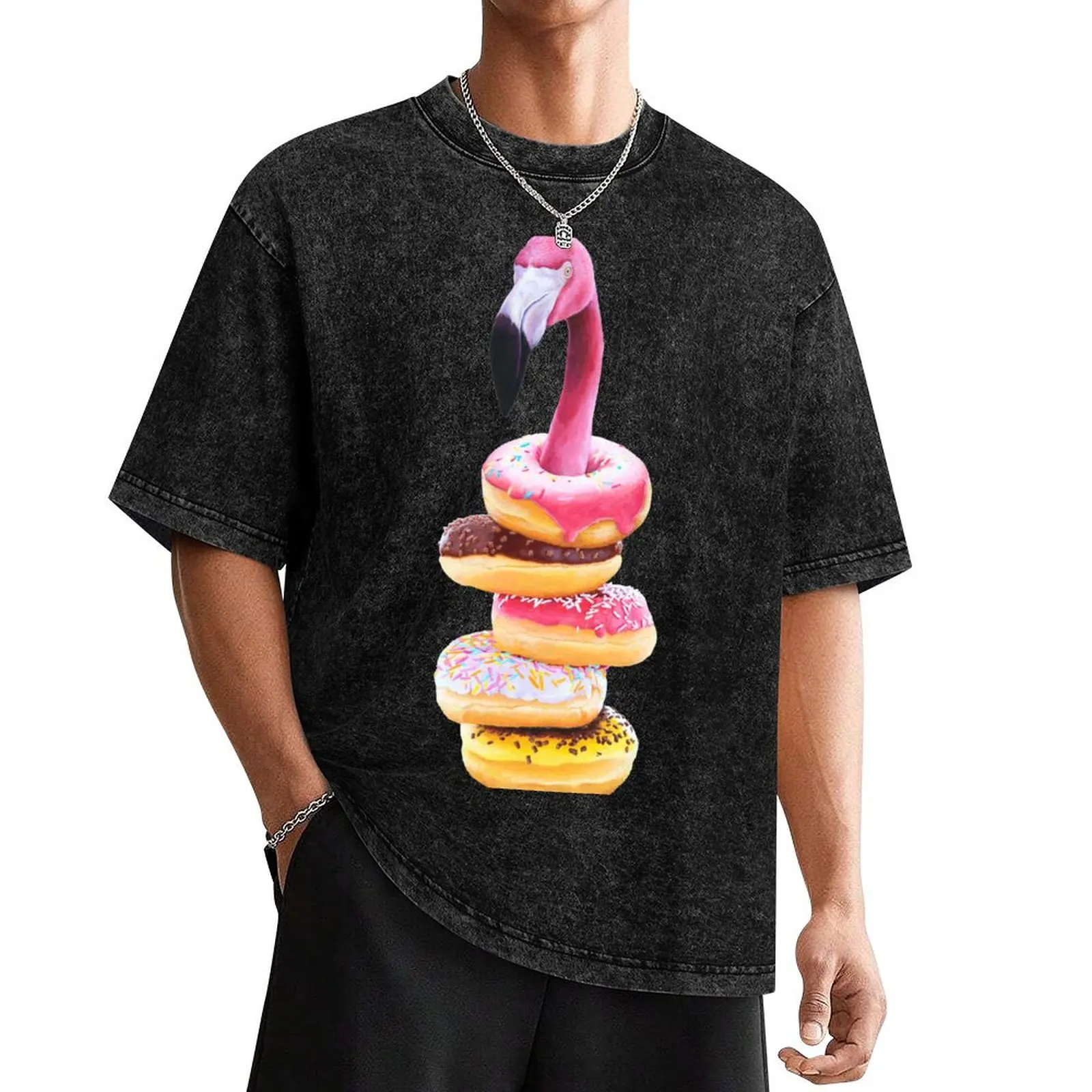 

A Famished Flamingo T-Shirt summer clothes vintage custom t shirt quick-drying anime shirts men