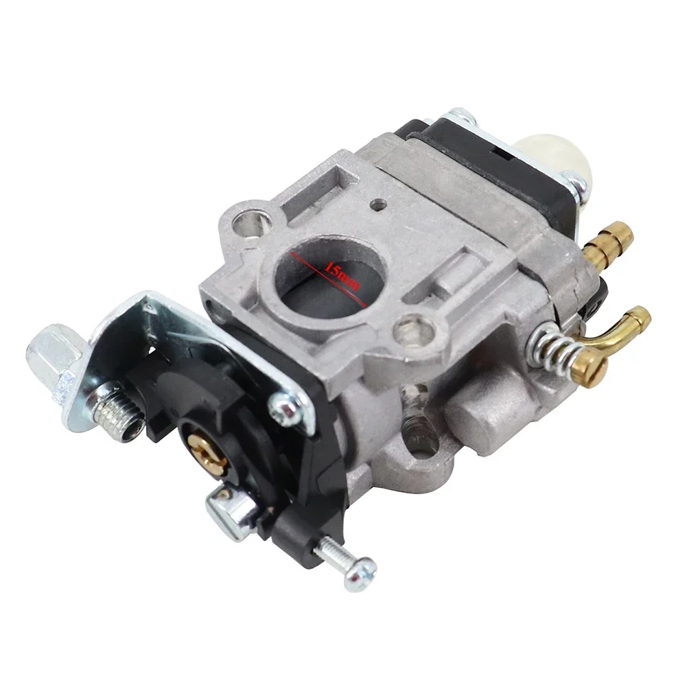 Trimmer Accessories 15mm Carburetor Carb For 43cc 52cc Strimmer Lawn Mower Chainsaw Garden Lawn Grass Tools