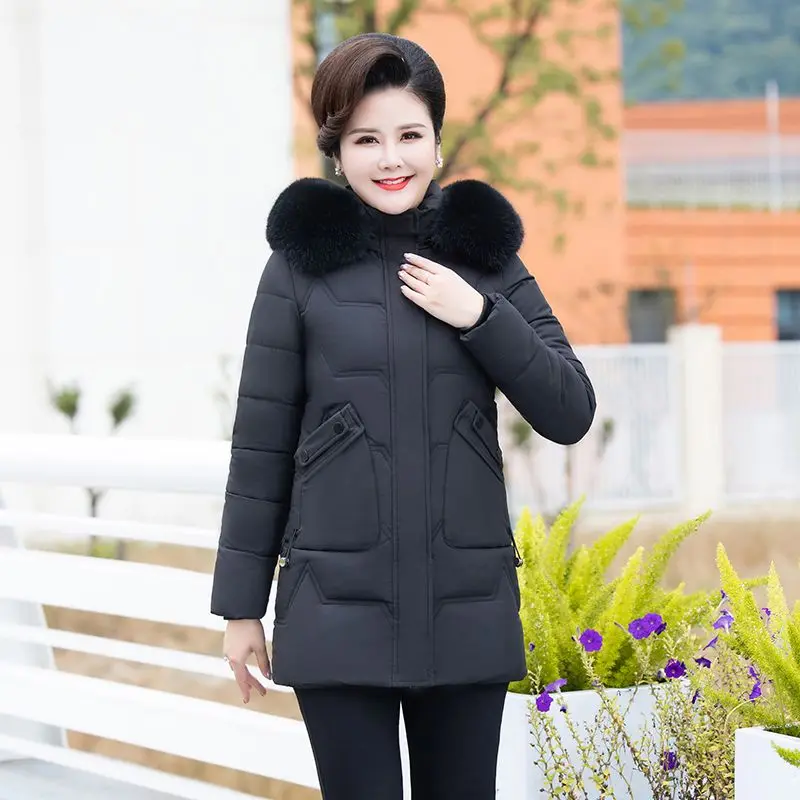 الجديد في الشتاء سترة النساء سترة الملابس معطف طويل مقنعين سترة الفراء طوق سميكة الدافئة الثلوج ارتداء مبطن سترات الموضة TS463