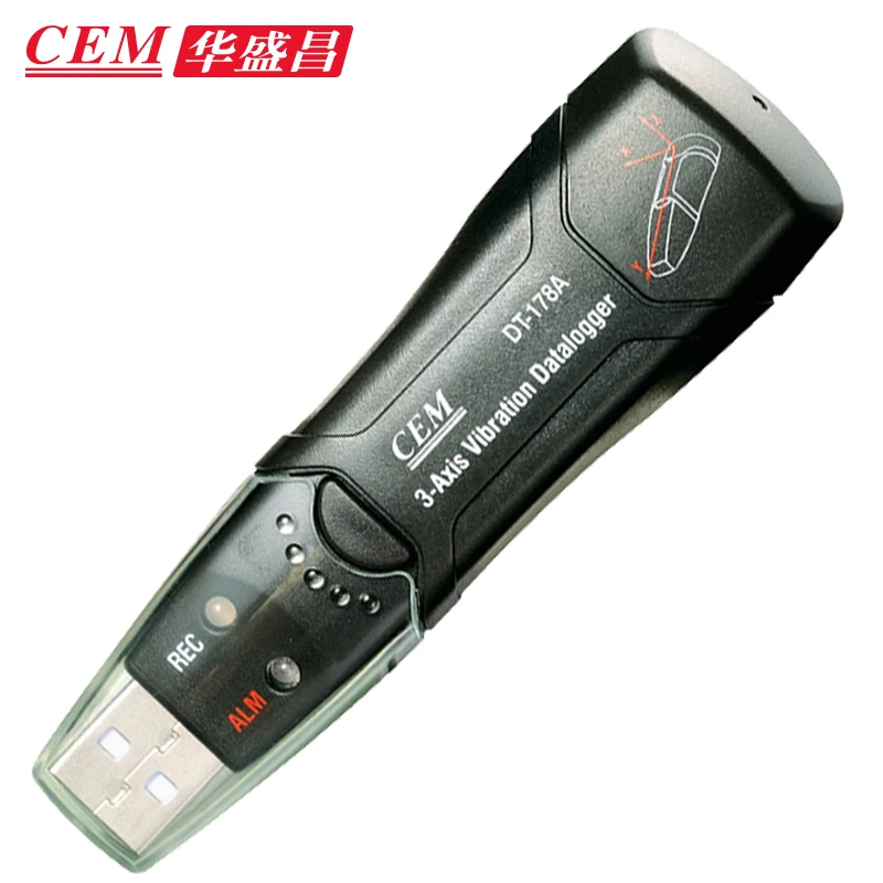 CEM DT-178A 3-Axis Shock USB Vibration accelerator DataLogger accelerometro Data logger