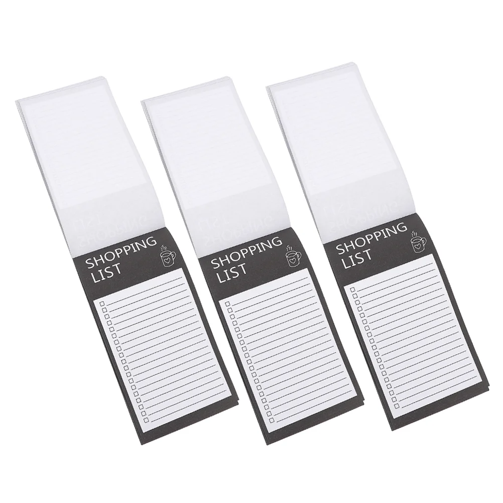 3 Books Magnetic Notepad Pads Grocery List Fridge to Do Notebook Notepads for Refrigerator
