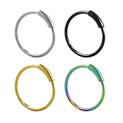 Fashion Surgical Steel Nose Hoop Nose Ring Stud Punk Style Body Piercing Jewelry Nose Lip Cartilage Tragus Helix Ear Piercing