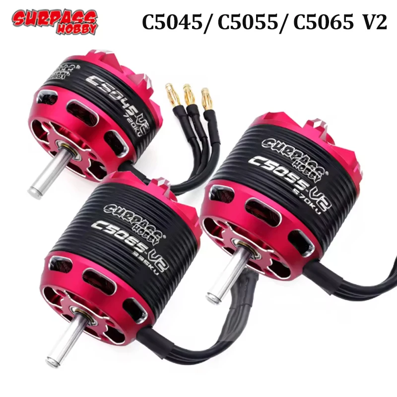 

Surpass Hobby C5045/ C5055/ C5065 V2 14 Pole Hi-torque Outrunner Brushless Motor For Fixed Wing Aircraft Model