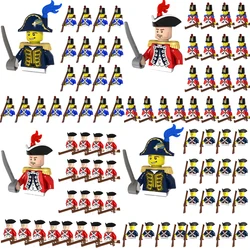 Military Action Figures Building Blocks Movie Caribbean Pirates Imperial Navy Mini Figurine Bricks Model Set Kids Birthday Gifts