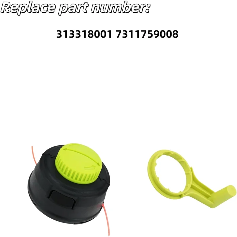 

ABBO-For P2009 RY15523A RY40006 RY4CCS RY251CS RY251PH RY25CSEMC 2-Pack String Trimmer Head Replacement For Lawn Mower 313318001