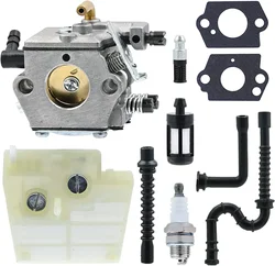 WT-194 Carburetor with Air Filter for Sthil 024 026 MS240 MS260 Chainsaw WT-194-1 Tillotson HU-136A HS-136A Carb Walbro WT426