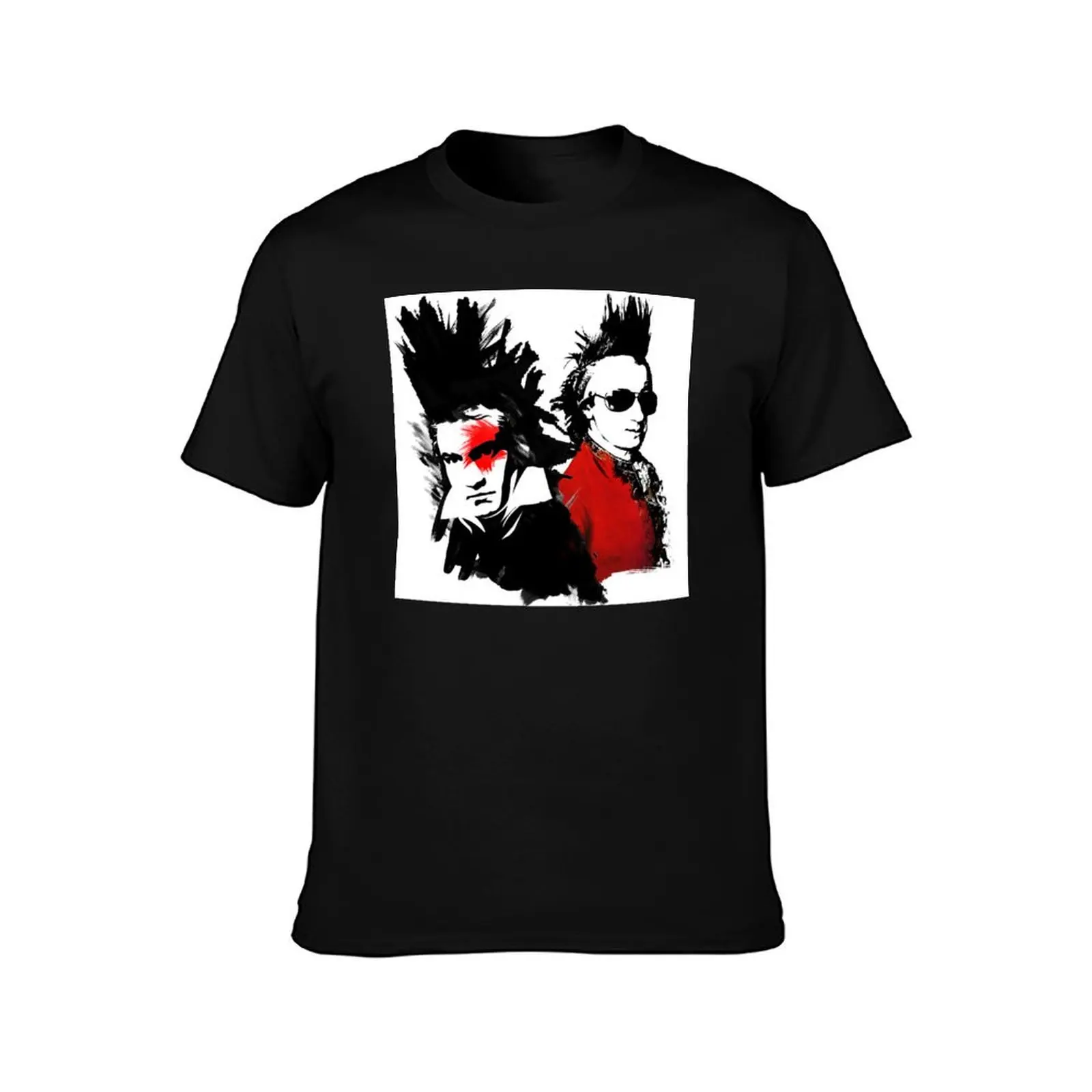 Beethoven Mozart Punk T-Shirt vintage anime shirt rapper graphic tees basketball graphic tees sublime funny t shirts for men