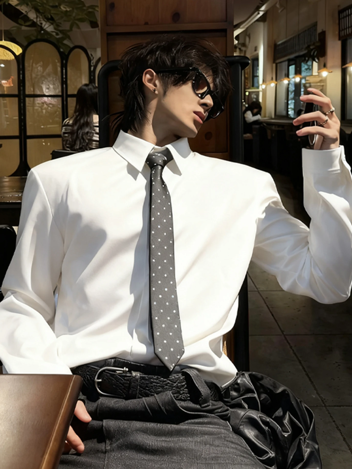 

Белый Fce Lined Long Sve Мужская внутренняя одежда irt Теплый базовый слой irt Neapolitan Sle Верхняя одежда Подставка на пуговицах