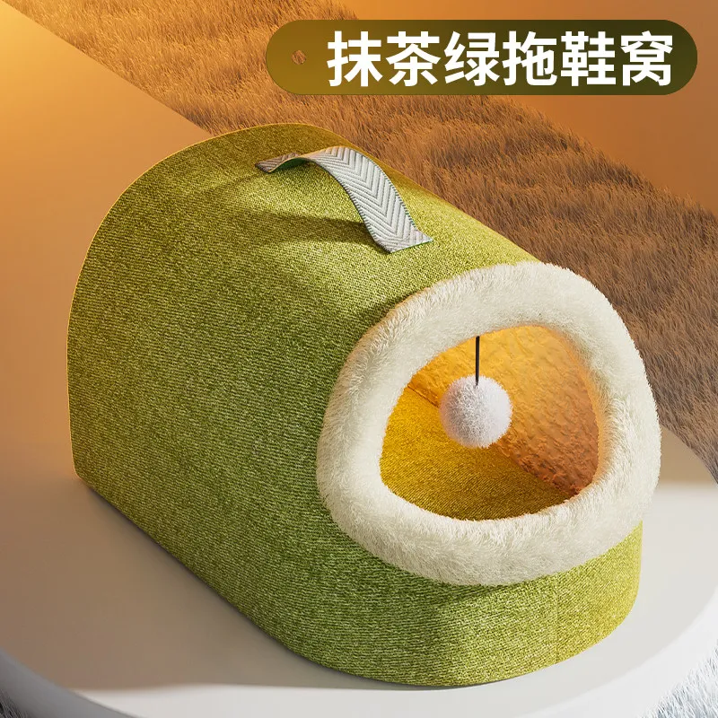 

Зимнее теплое уютное место для кошек: закрытый домик с постоянной температурой, электрический коврик для кошек на все сезоны, универсальные зимние товары для животных