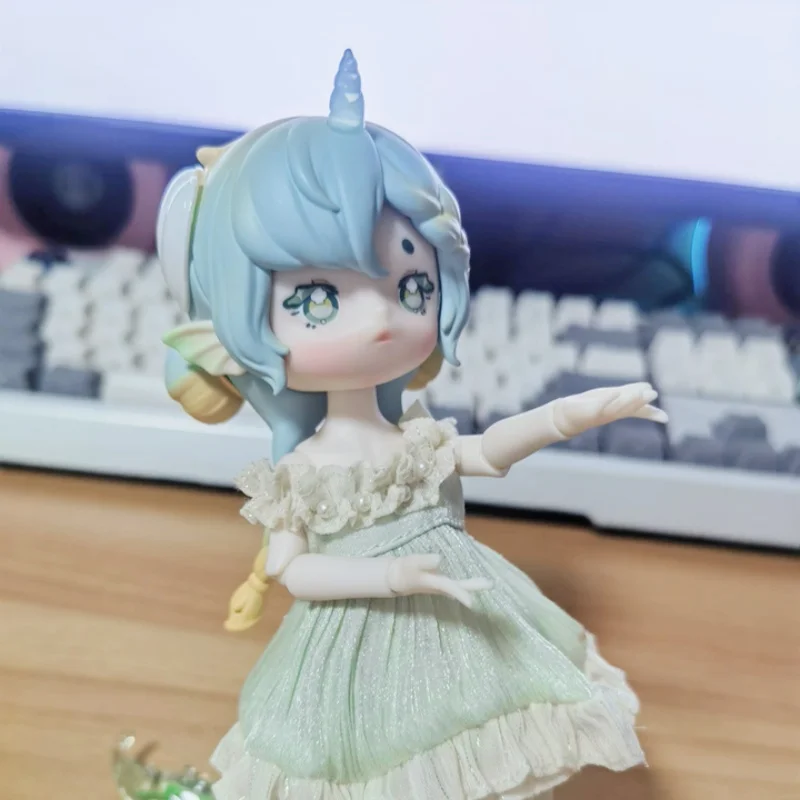 กล่องสมบัติของเพนนี ของแท้ใหม่ ฟิกเกอร์แอคชั่นนางเงือก Antu แบบกล่องสุ่ม ของตกแต่งโต๊ะทำงาน ของขวัญวันหยุด วันเกิด ของเล่นน่ารัก