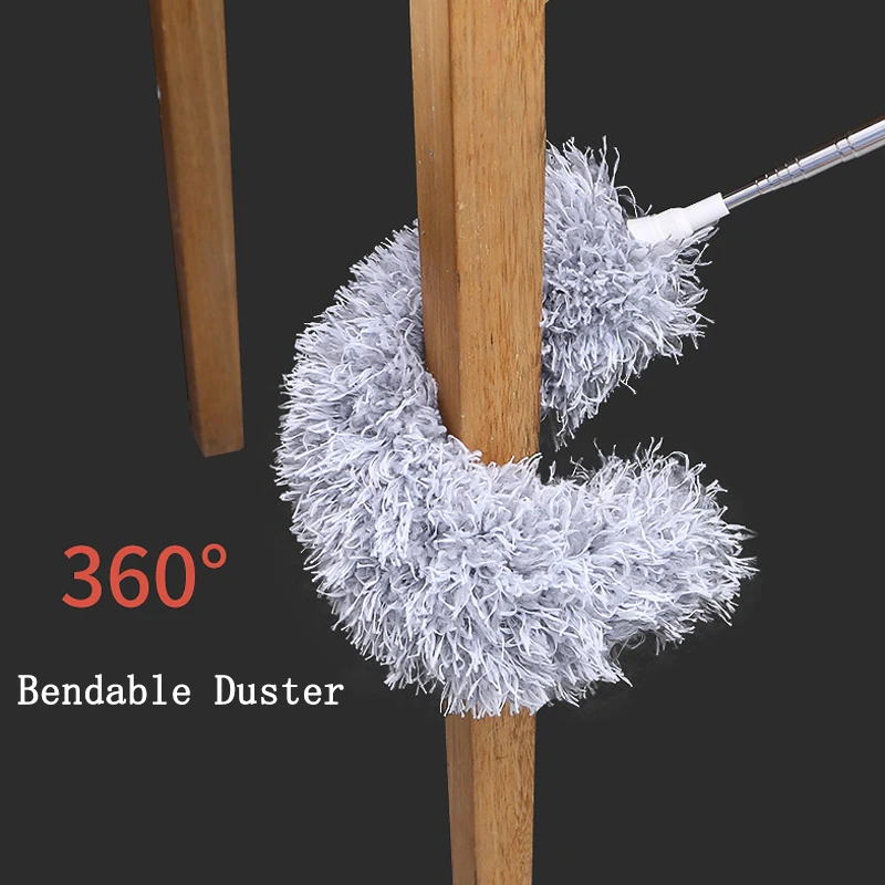 Microfiber Duster Extendable Long Handle Dust Cleaning Brush Feather Furniture Pendant Dust Removal Cleaner Home Cleaning Tools