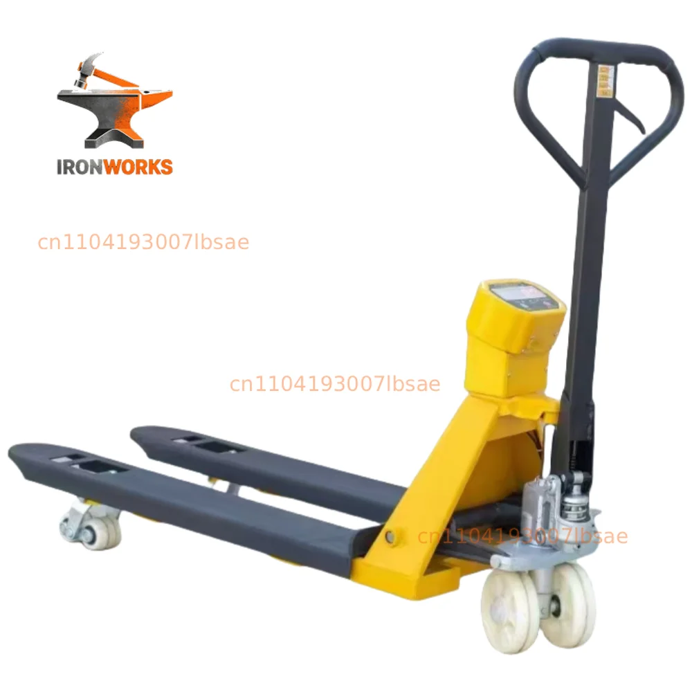 China Manual 2000kg 2500kg 3000kg 3500kg Transpalette Manuel Hydraulic Pallet Jack with Weighing Scale and Printer