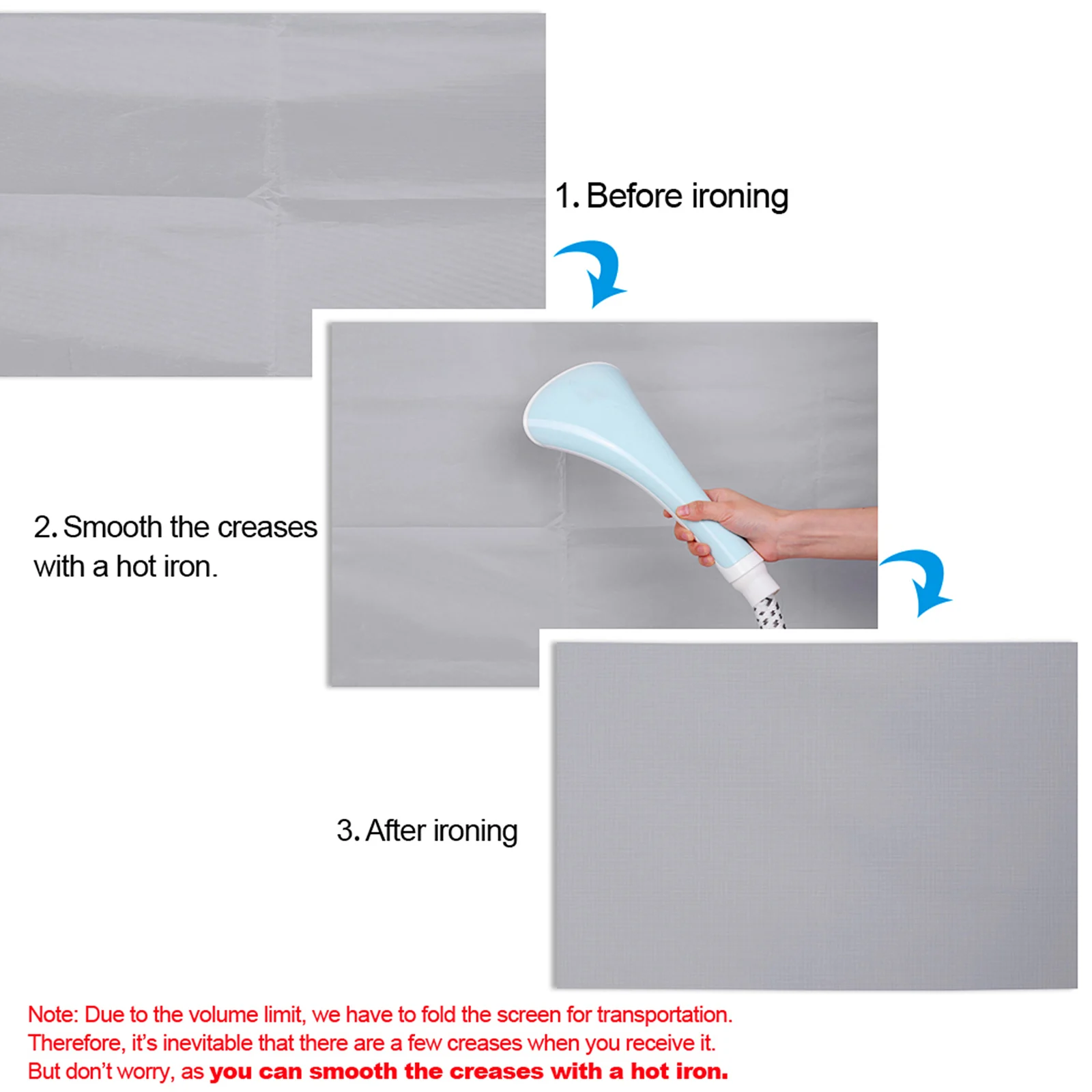 شاشة عرض محمولة ستارة بسيطة مضادة للضوء 60 70 80 100 120 بوصة شاشات عرض للمنزل والمكتب في الهواء الطلق العارض