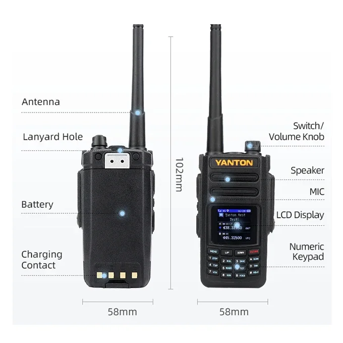 YYHC-Wireless two way radio 4G Portable  walkie talkie long range IP54