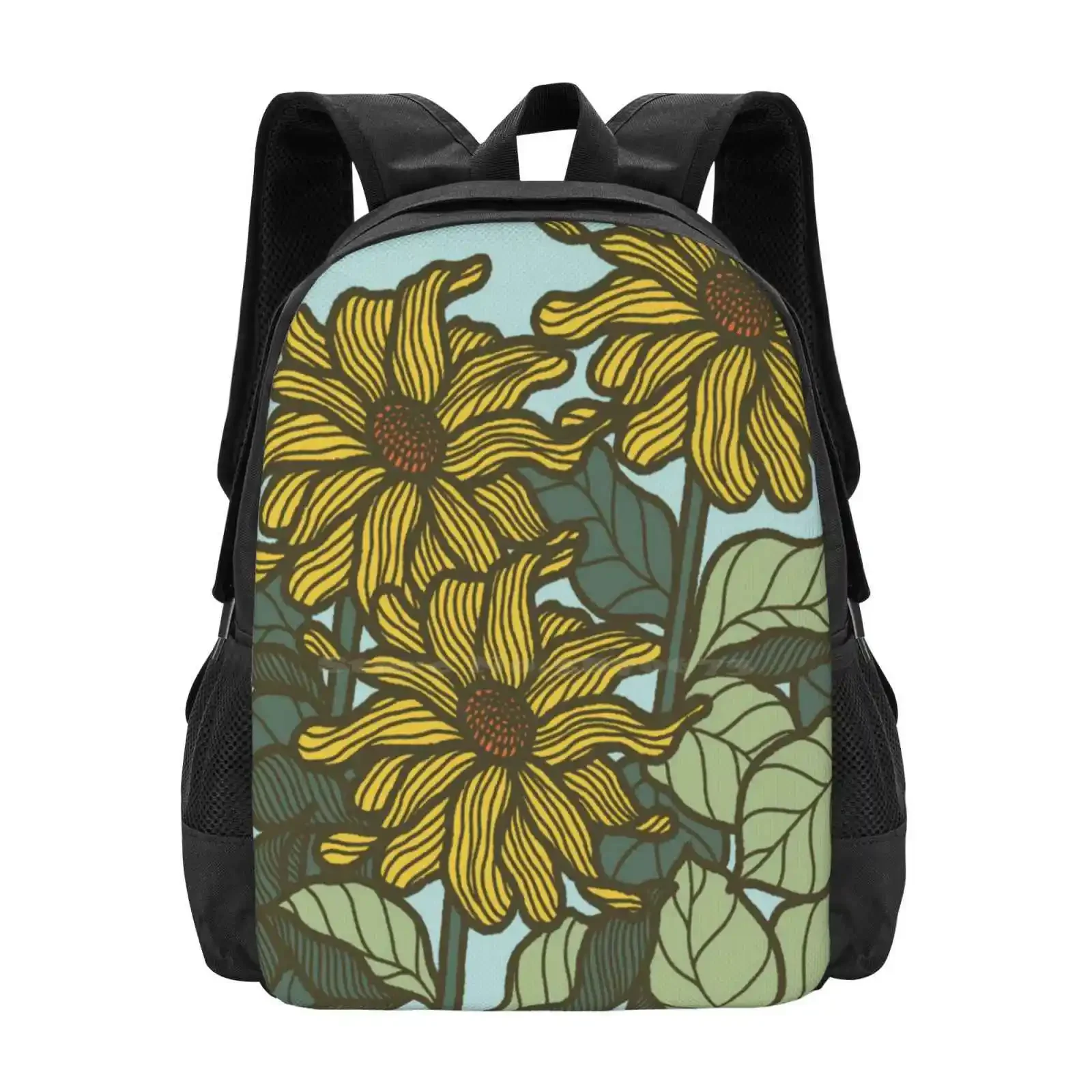 

The Flowers Hot Sale Schoolbag Backpack Fashion Bags Flowers Harmoni Sanur Bali Pilow