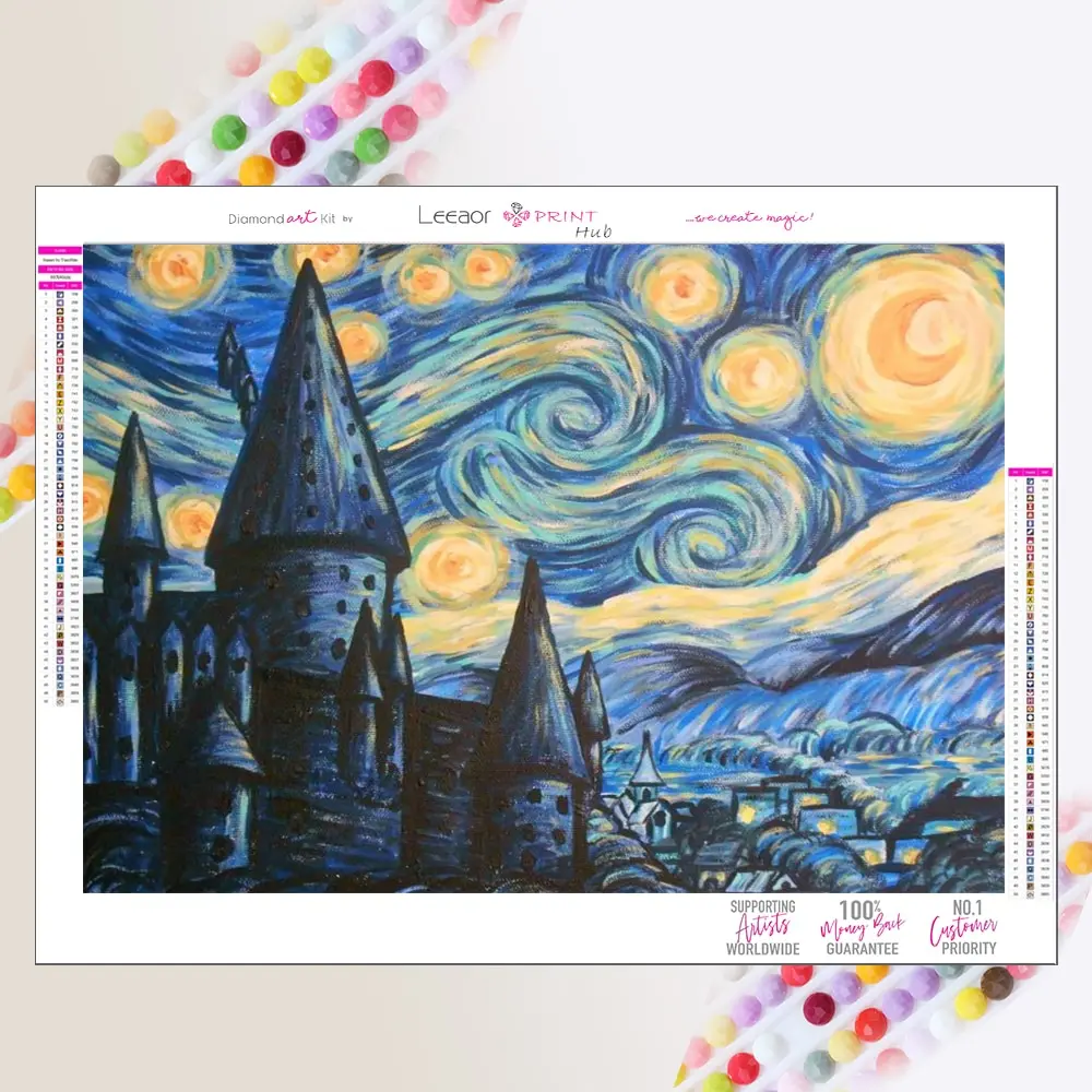 Diamond Painting Art Illustration Van Gogh 5D DIY Mosaic Full Rhinestone Cross Stitch Diamond Painting Nieuwe Collectie 2023