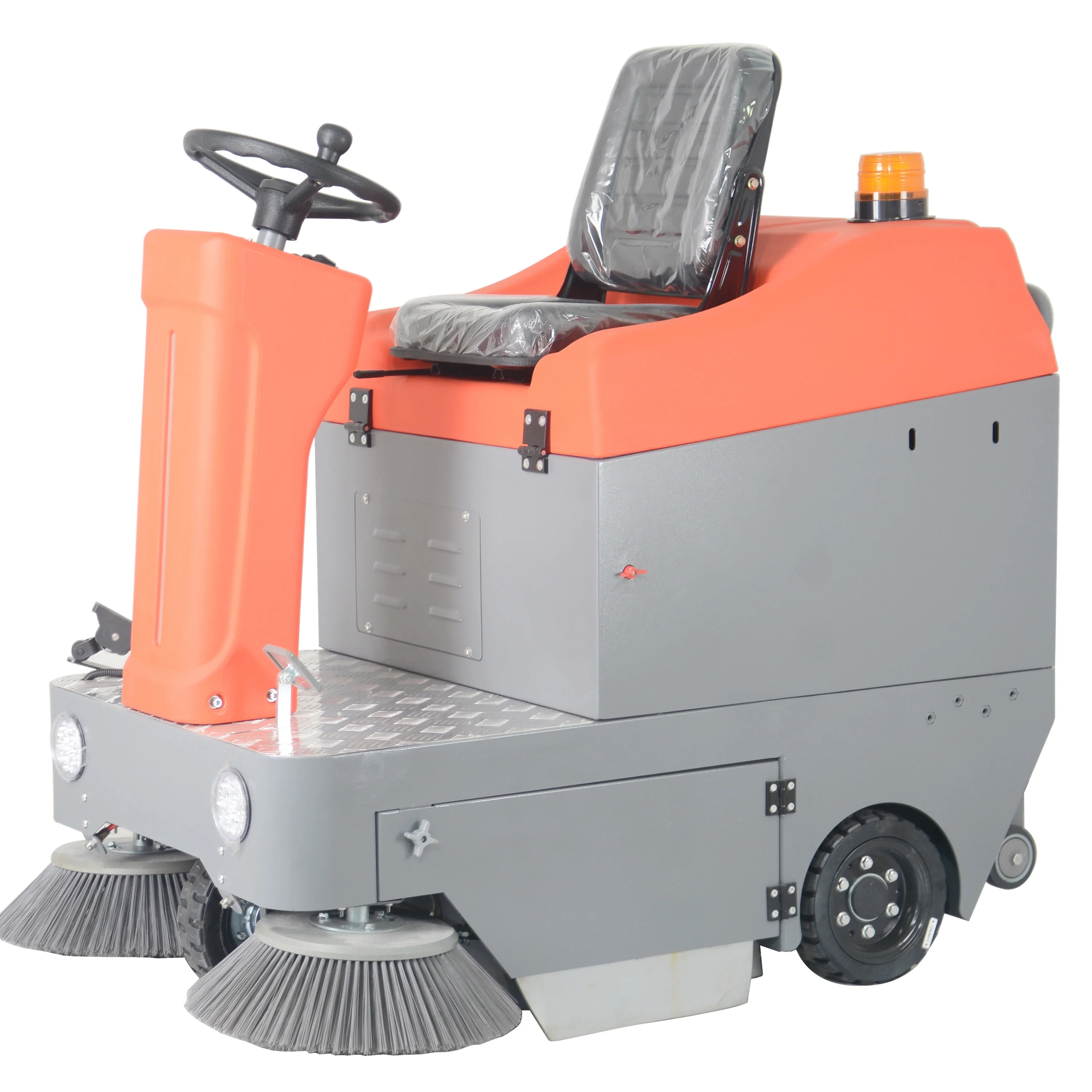 Заводская цена Gaoge S1 Двойная 16-дюймовая боковая щетка для сбора пыли и листьев Промышленная машина для подметания полов для уличной дороги