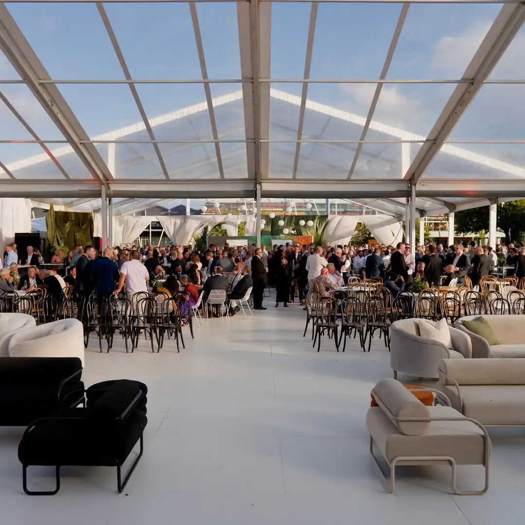 Wedding tent aluminum alloy high-end hotel outdoor large ceremony banquet tent WeddingTent can be customized transparent