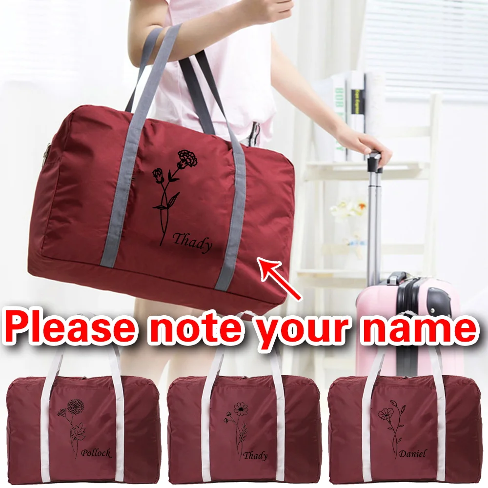 Personalized Customized Travel Bag Large-capacity Lightweight Fitness Bag Ladies Boarding Short-distance Portable Travel Bag