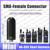 1/2/4/10PCS NA-805 Walkie Talkie Antenna VHF/UHF UV-5R MINI Antenna SMA-Female for Iradio Quansheng Baofeng Radio Accessories