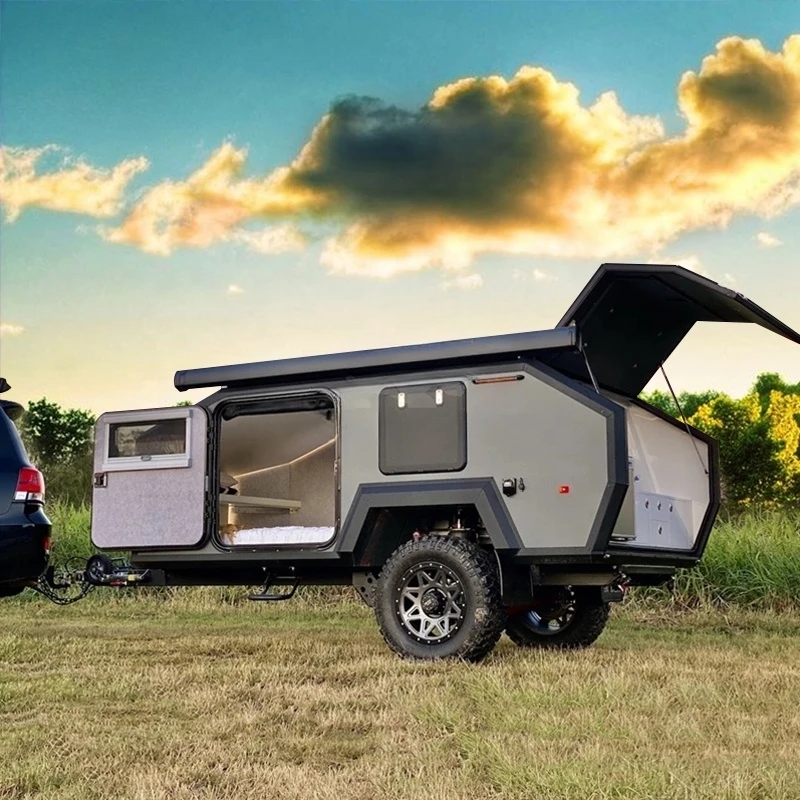 Factory direct sale european style off road rv travel trailer camper