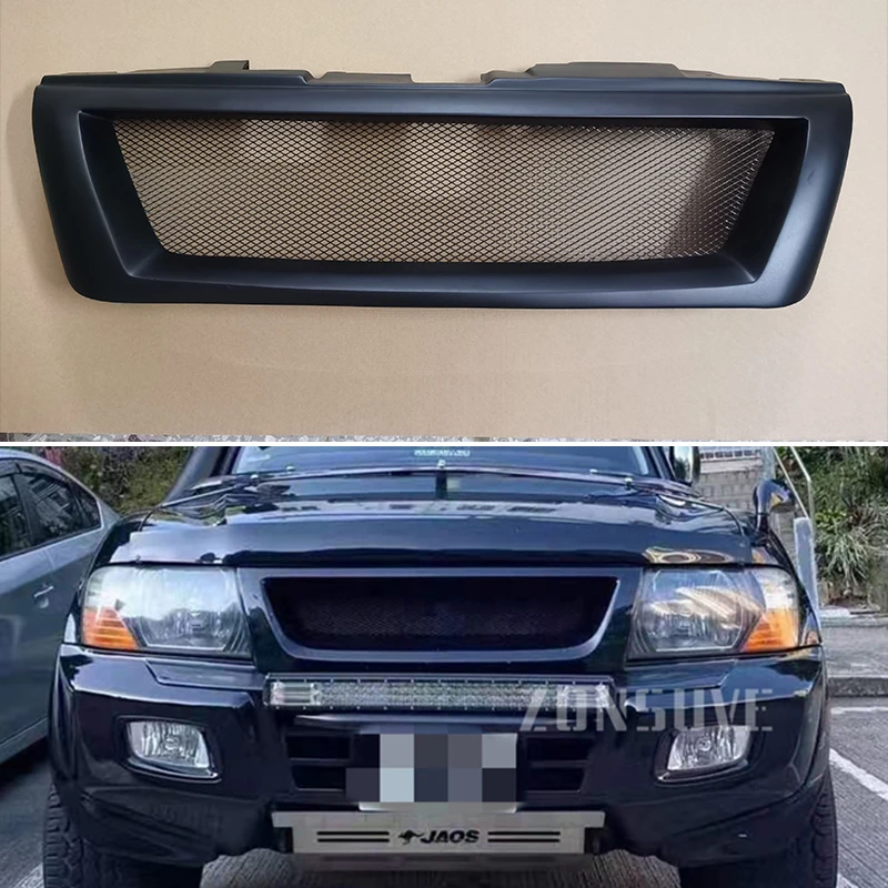 For Mitsubishi Pajero V73 V75 V77 2007-2015 Year Racing Grille Grill Body Kit Accessories FRP Matte Black