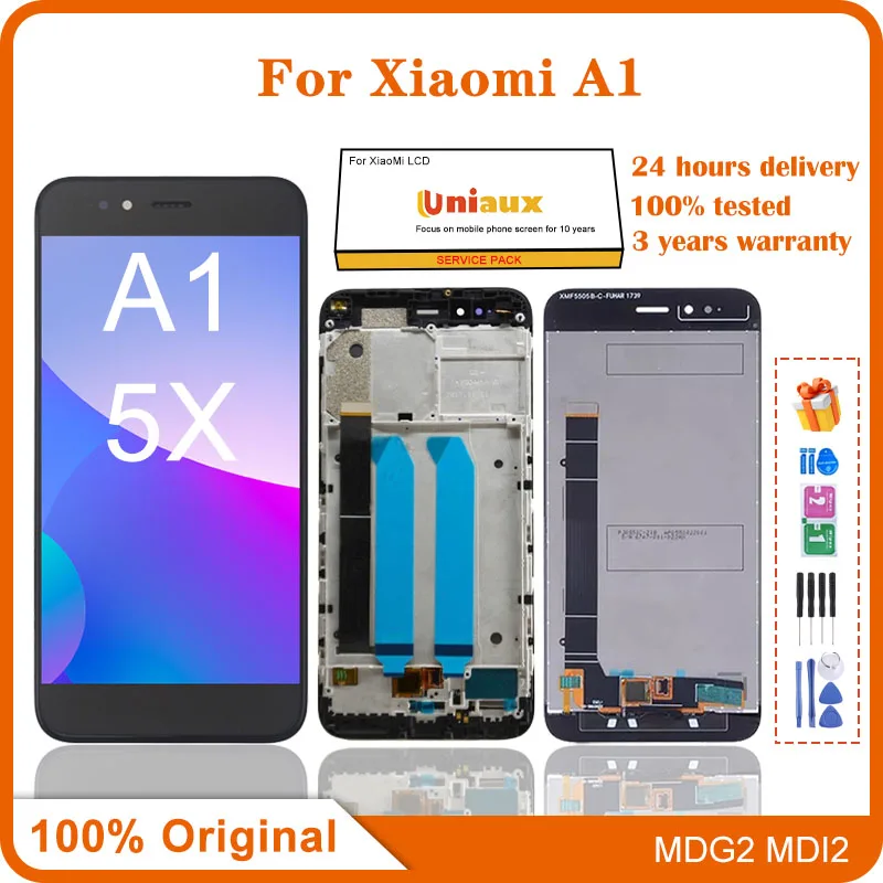 5.5\'\' Mi A1 LCD Original For Xiaomi Mi A1 MDG2 MDI2 Display Touch Screen Digitizer Assembly For Mi 5X MiA1 Mi5X LCD Replacement