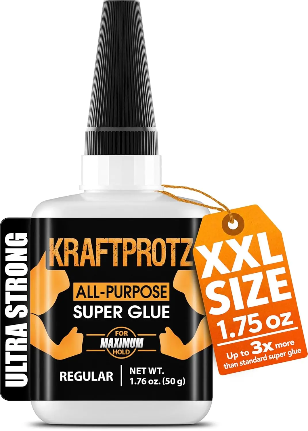 

Super Glue XXL 1.76oz All Purpose Liquid Adhesive – Bonds Plastic, Wood, Metal, Rubber, Ceramic & Leather