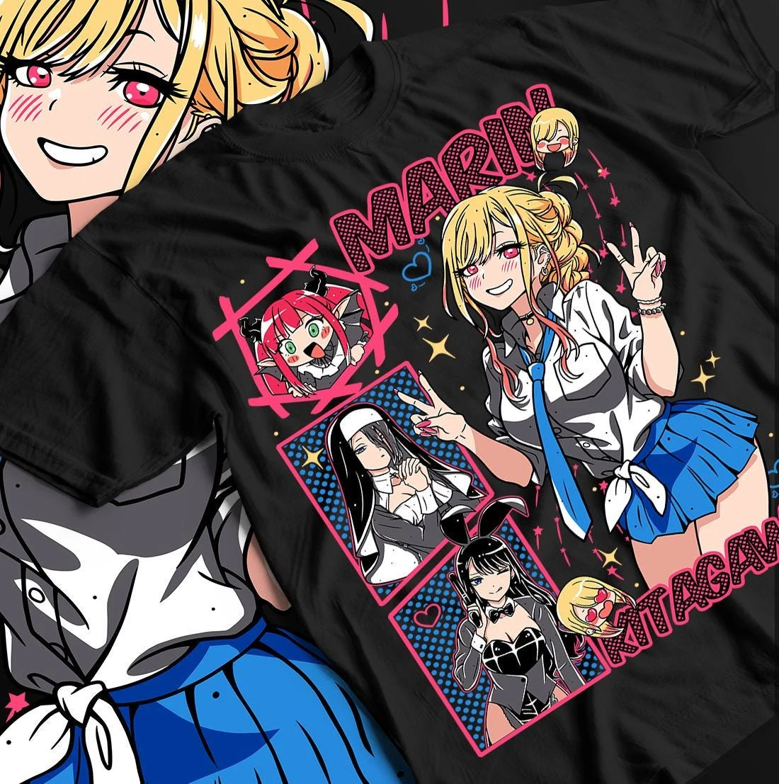 Unisex My Cosplay Darling Anime T-Shirt, Sailor Manga Waifu Graphic Tee Shirt,Anime Lovers Gift, Cosplay Shirt, Japanese Manga