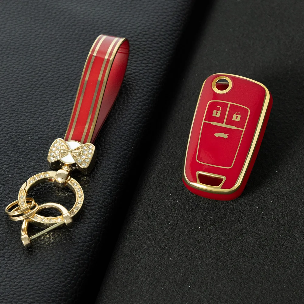 

3 Button TPU Car Key Case For Buick Opel GMC Holden Regal GL8 Cruze Malibu Trax Sail Waterproof Shockproof Anti-Scratch Cover