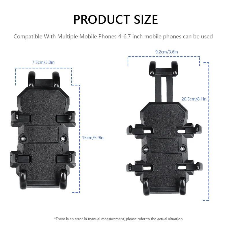 Motorcycle Phone Mount Holder,Bike Phone Holder Handlebar Clamp,Shock Absorption and Shockproof Bicycle,Motorcycle Phone Mount