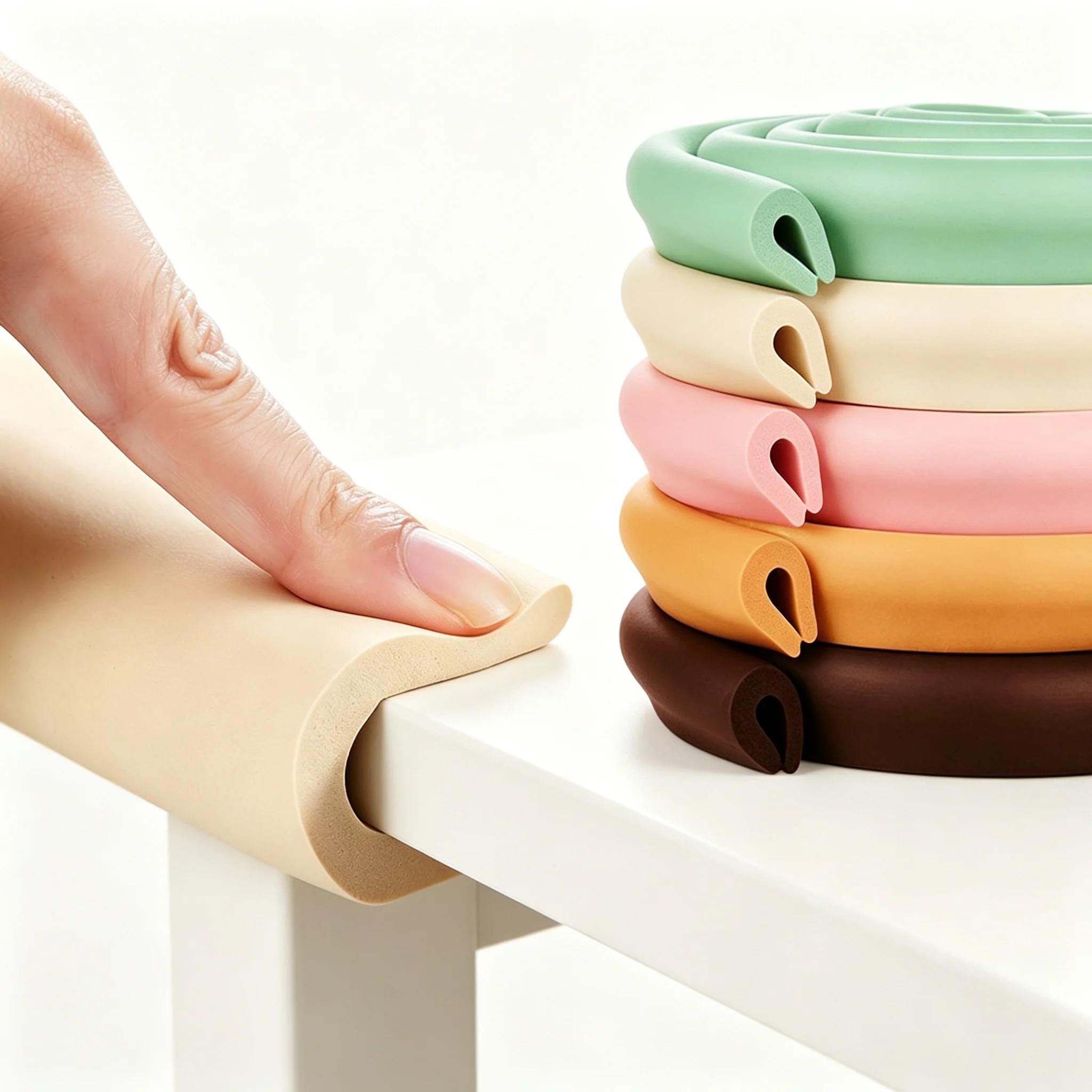 U-Shaped Anti-Collision Padding Glass Coffee Table Edge Foam Guard Protectors Child Safety Bumper Strip for Sharp Furniture Edge