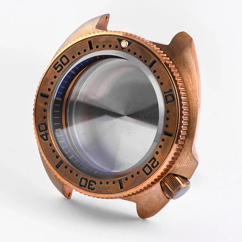 Модифицированный корпус часов Vinatge 45 мм HEIMDALLR CUSN8, бронзовый черепаха 6105, корпус для дайверских часов, сапфировое стекло, подходит для механизма NH35/36