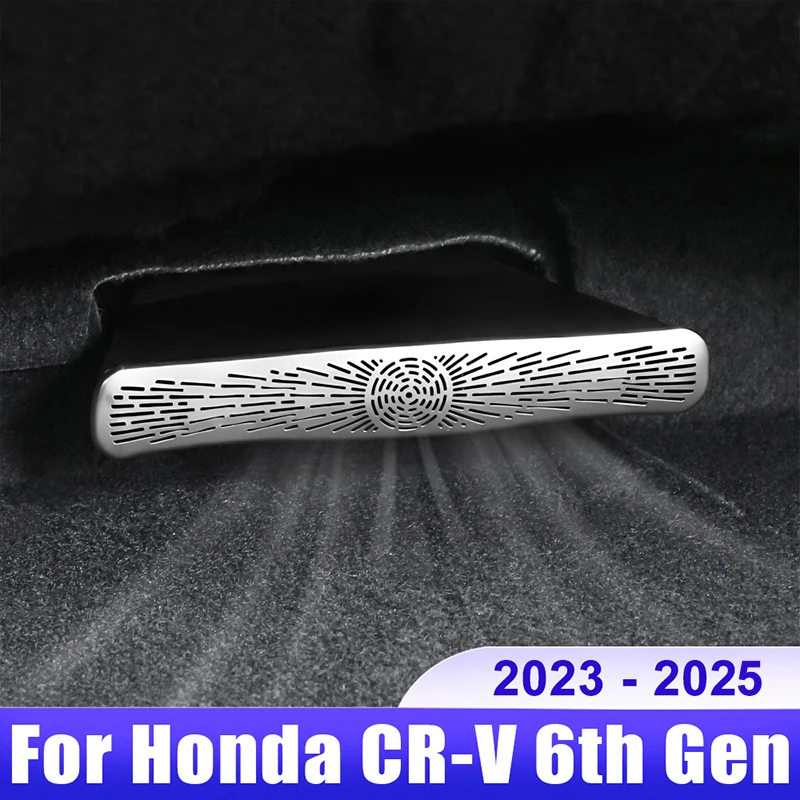 

For Honda CRV 6th Gen 2023 2024 2025 / CR-V Hybrid Car Rear Seat Under Air Vent Duct Outlet Cover Stainless Steel Accessories