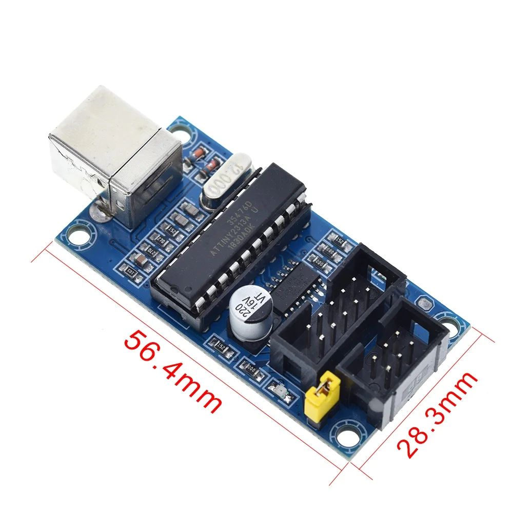 1/3Set USBTiny USBtinyISP AVR ISP مبرمج Bootloader لـ Arduino Meag2560 UNO R3 مع كابل برمجة 6pin