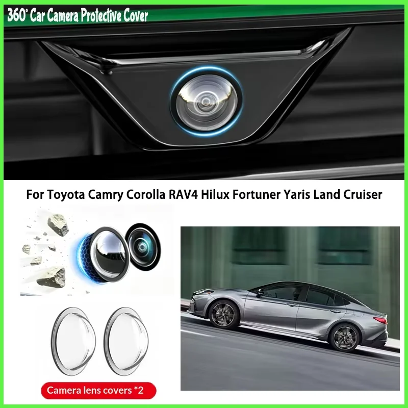 Car camera protective cover lens cover For Toyota Camry Corolla RAV4 Hilux Fortuner Yaris Land Cruiser