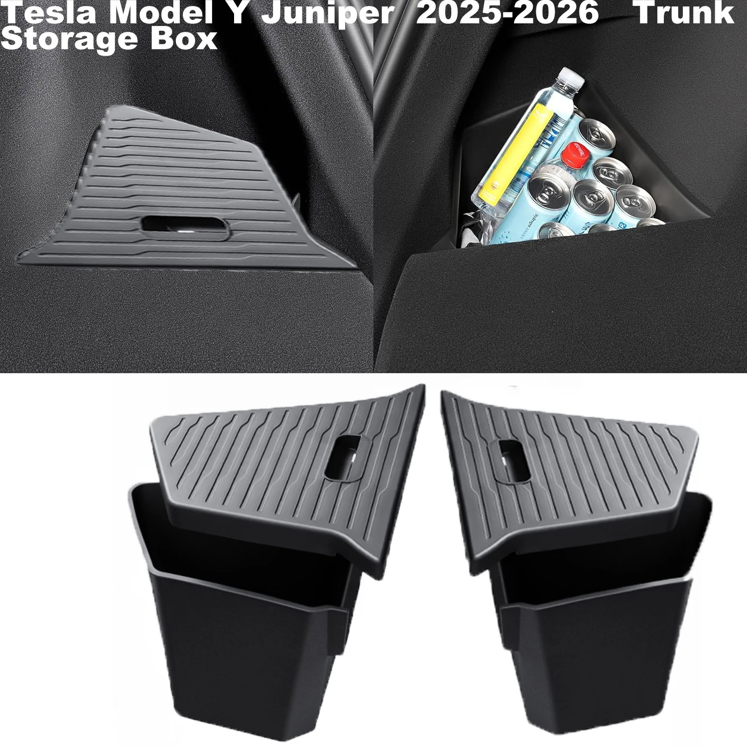 

Trunk Storage Containers Model Y Juniper trunk Side Storage Box for Tesla Model Y Juniper Interior Accessories 2025 2026