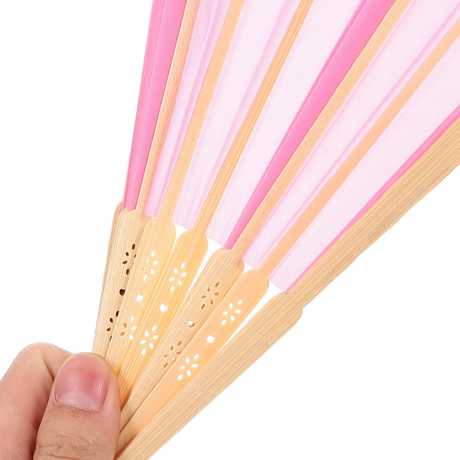 

Cloth Fan Foldable Women Decorative Hand Held Handheld Folding Fans Chinese Prom