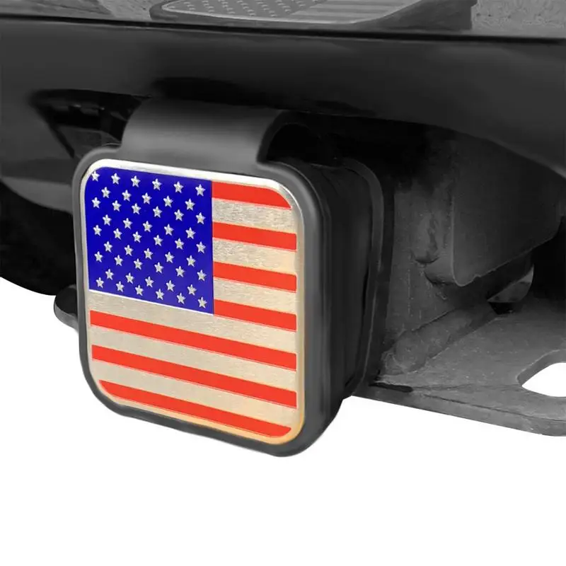 Trailer Hitch Covers American Flag 2 Inch Trailer Hitch Cover Plug Receiver Insert Tube Hitch Plug Trailer Hitch Receiver Cover