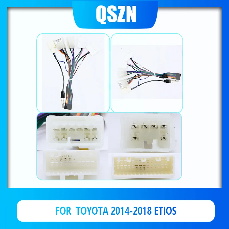 

16 pin Android Wiring Harness Power Cable Adapter TY-XB-06 For TOYOTA 2014-2018 ETIOS Car radio