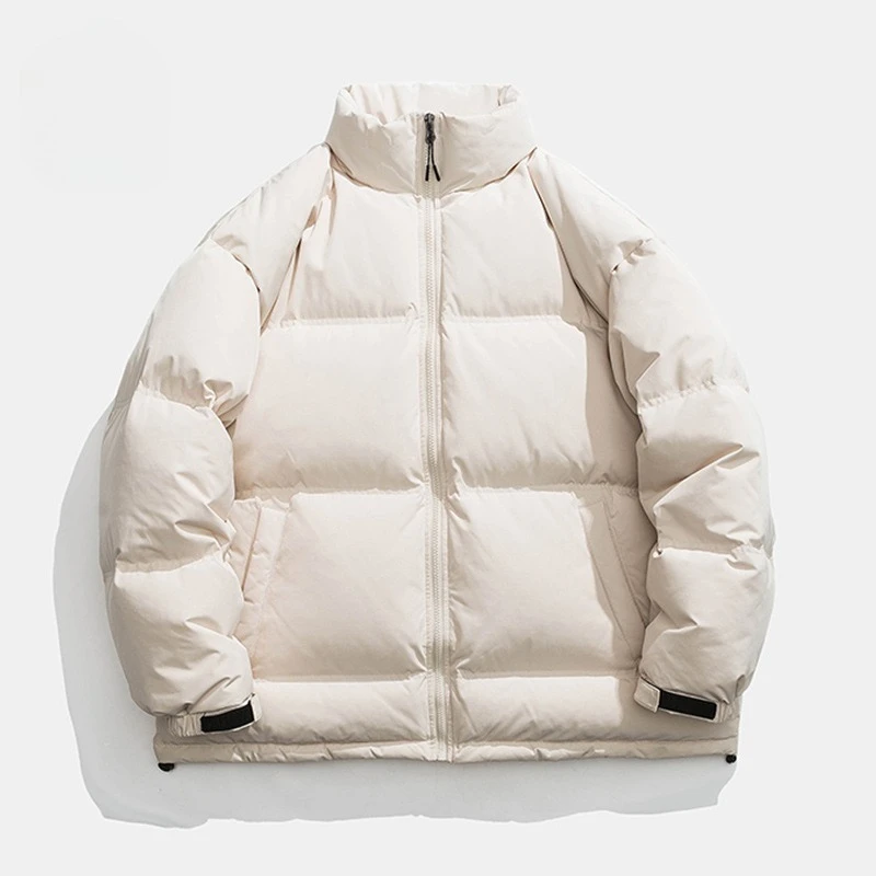 Women's Winter Top Coat Down Jacket White Duck Down Stand-up Collar Simple Comfortable Loose Casual Fashion Soft Niche Versatile