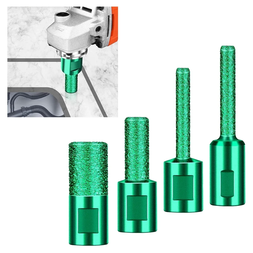 1 pz 5/7/10/15mm M10 filettatura Vaccum brasato dritto fresa fresa per piastrelle di porcellana marmo utensili elettrici accessori